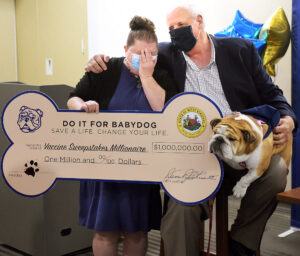 Ruby nurse wins $1 million Do It For Babydog vaccine incentive prize